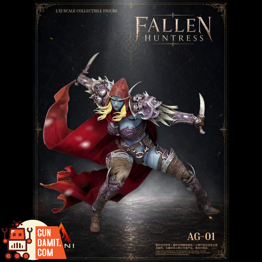 Agni Studio x French Bulldog 1/12 AG01+FR01 Fallen Huntress Head & Accessories Set Blue Skin Version - View 12 Agni Studio x French Bulldog 1/12 AG01+FR01 Fallen Huntress Head & Accessories Set Blue Skin Version - View 12