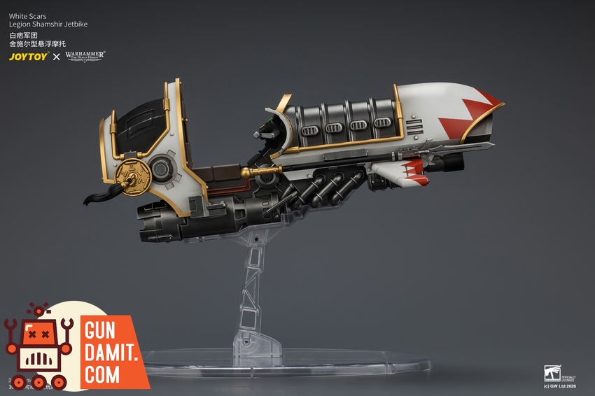 JoyToy JT04780 1/18 Warhammer The Horus Heresy White Scars Legion Shamshir Jetbike - View 8 JoyToy JT04780 1/18 Warhammer The Horus Heresy White Scars Legion Shamshir Jetbike - View 8