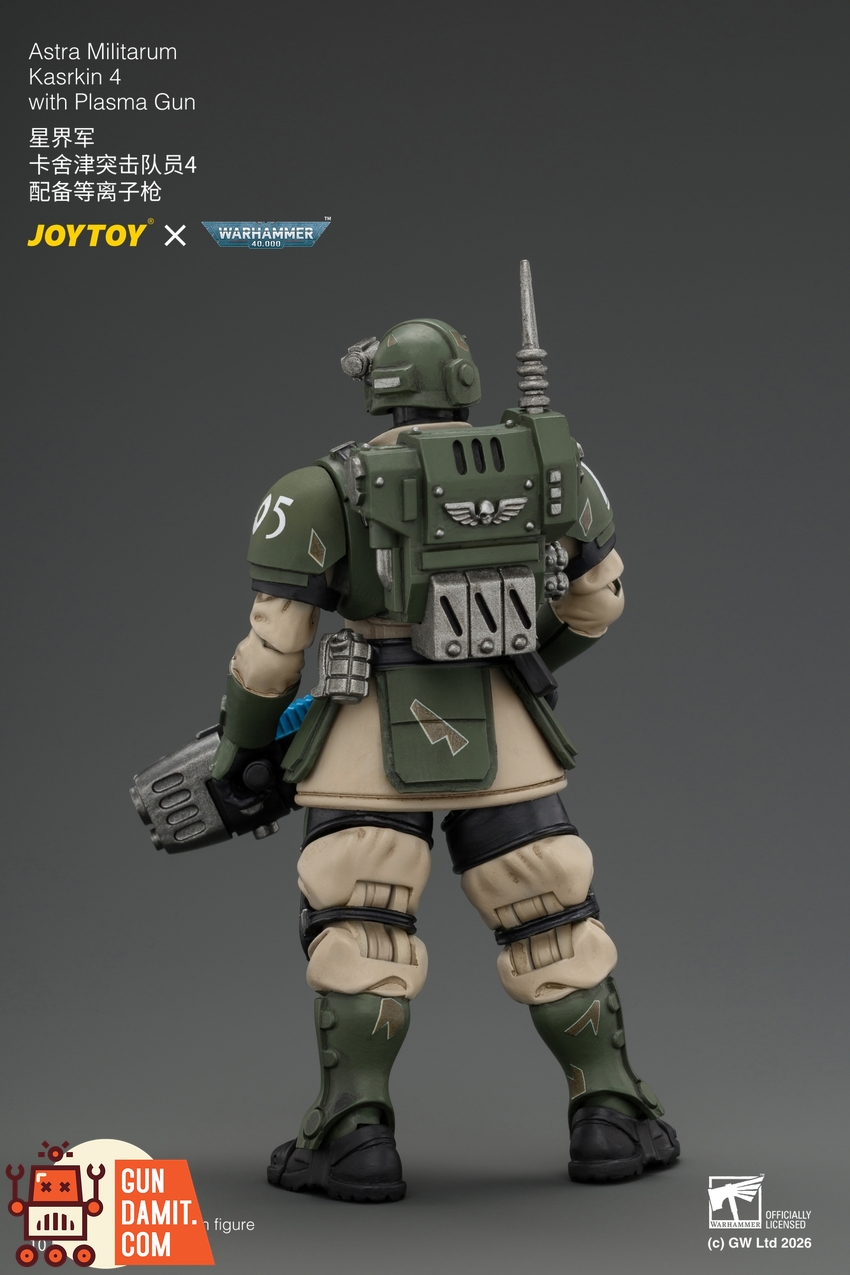 JoyToy JT04964 1/18 Warhammer 40K Astra Militarum Kasrkin 4 with Plasma Gun - View 3 JoyToy JT04964 1/18 Warhammer 40K Astra Militarum Kasrkin 4 with Plasma Gun - View 3