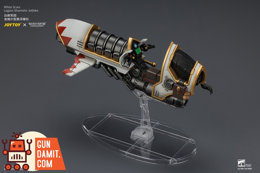 JoyToy JT04780 1/18 Warhammer The Horus Heresy White Scars Legion Shamshir Jetbike - View 13 JoyToy JT04780 1/18 Warhammer The Horus Heresy White Scars Legion Shamshir Jetbike - View 13