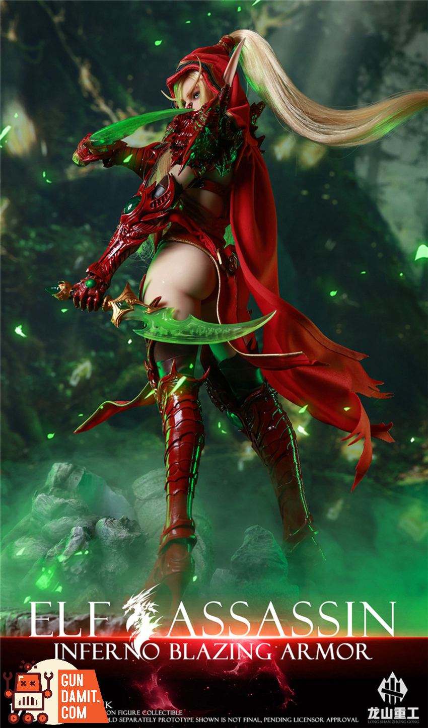 Longshan Heavy Industry 1/6 LS2026-XK Flame Prison Blazing Armor Elf Assassin - View 8 Longshan Heavy Industry 1/6 LS2026-XK Flame Prison Blazing Armor Elf Assassin - View 8