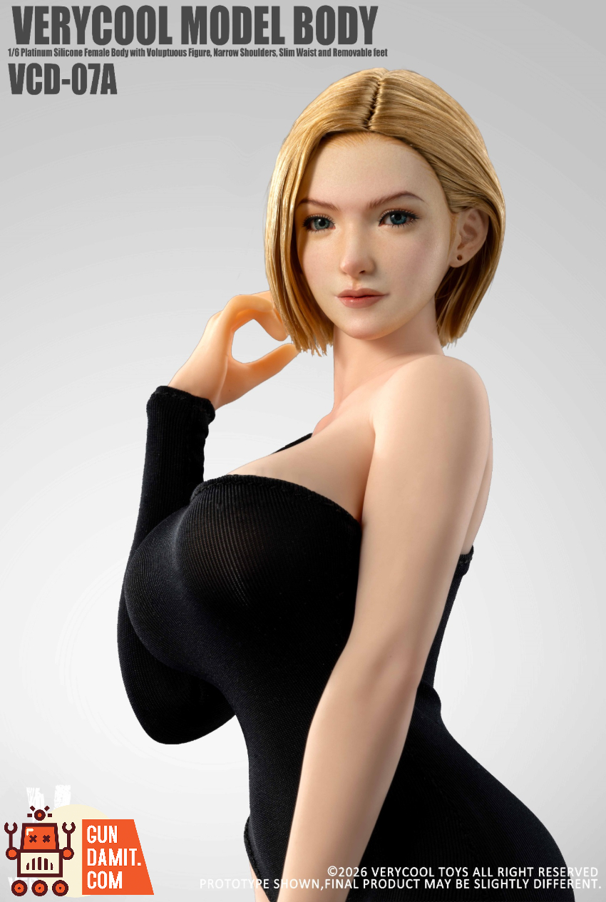 Verycool 1/6 VCD-07A No.7 Platinum Silicone Female Body Fair Complexion Ver. - View 3 Verycool 1/6 VCD-07A No.7 Platinum Silicone Female Body Fair Complexion Ver. - View 3
