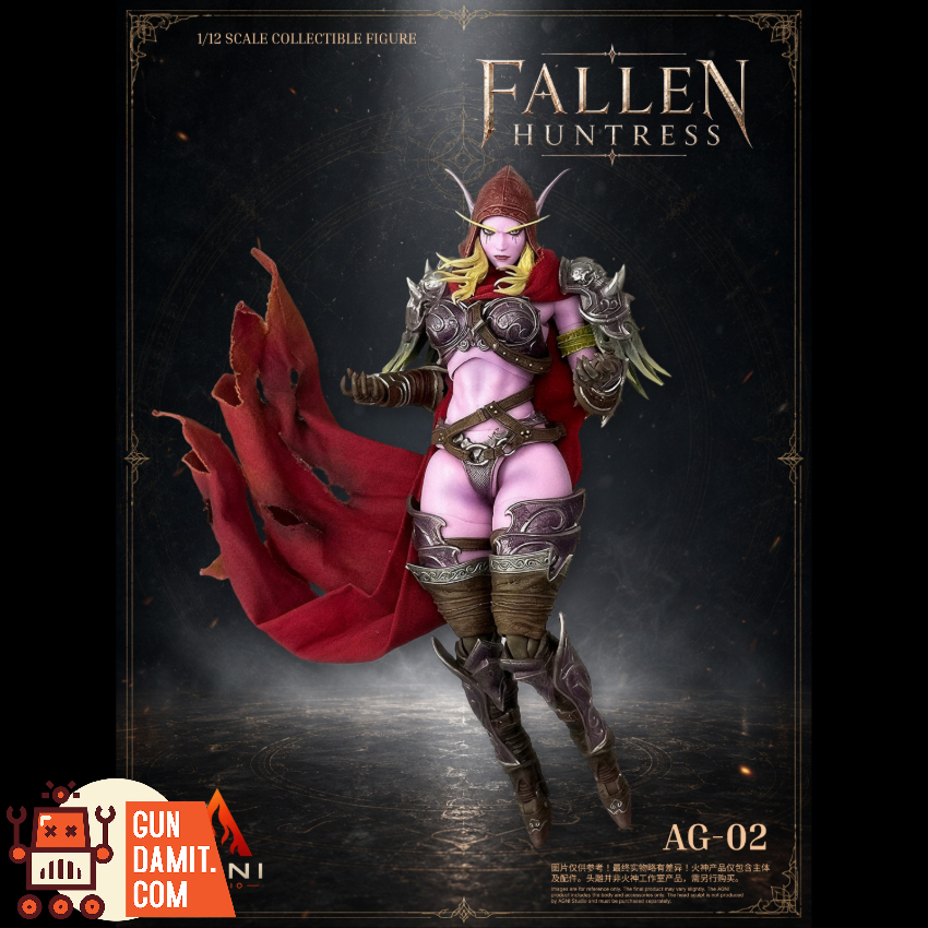 Agni Studio x French Bulldog 1/12 AG02+FR02 Fallen Huntress Head & Accessories Set Pink Skin Version - View 13 Agni Studio x French Bulldog 1/12 AG02+FR02 Fallen Huntress Head & Accessories Set Pink Skin Version - View 13