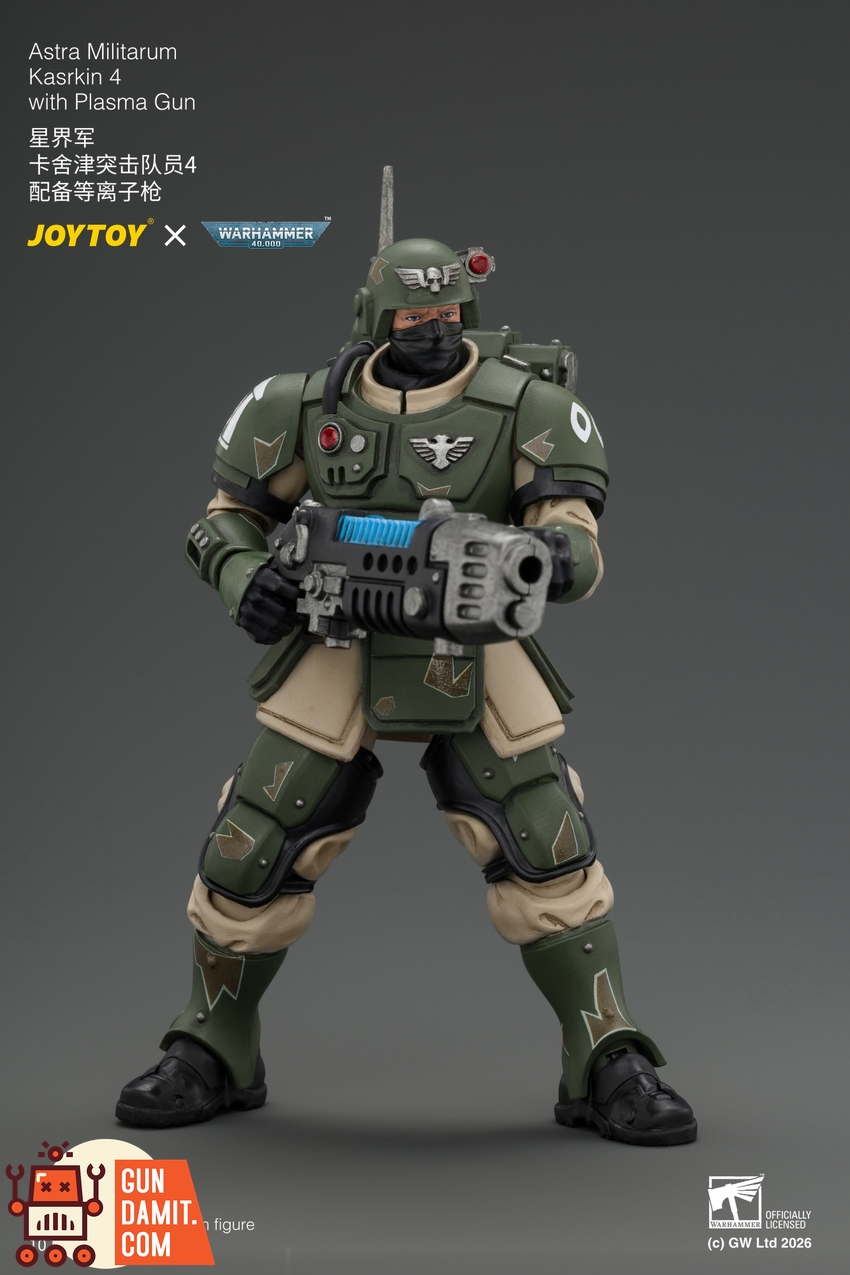 JoyToy JT04964 1/18 Warhammer 40K Astra Militarum Kasrkin 4 with Plasma Gun - View 4 JoyToy JT04964 1/18 Warhammer 40K Astra Militarum Kasrkin 4 with Plasma Gun - View 4