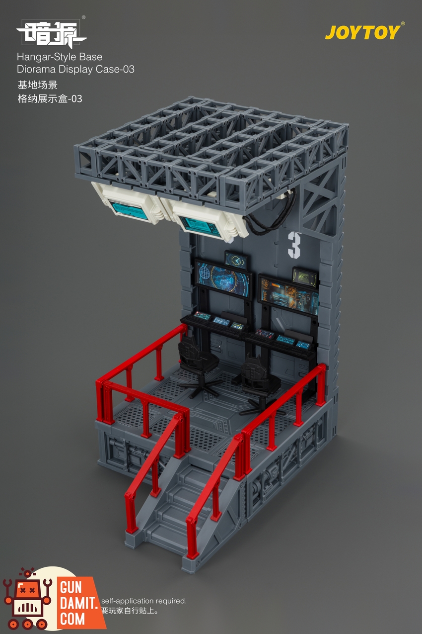 JoyToy JT04810 1/25 Dark Source Hangar-Style Base Diorama Display Case-03 - View 7 JoyToy JT04810 1/25 Dark Source Hangar-Style Base Diorama Display Case-03 - View 7