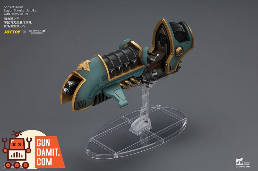JoyToy JT04773 1/18 Warhammer The Horus Heresy Sons of Horus Legion Scimitar Jetbike with Heavy Bolter - View 8 JoyToy JT04773 1/18 Warhammer The Horus Heresy Sons of Horus Legion Scimitar Jetbike with Heavy Bolter - View 8