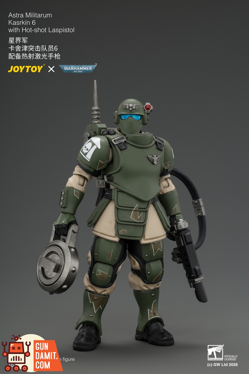 JoyToy JT04988 1/18 Warhammer 40K Astra Militarum Kasrkin 6 with Hot-shot Laspistol - View 2 JoyToy JT04988 1/18 Warhammer 40K Astra Militarum Kasrkin 6 with Hot-shot Laspistol - View 2