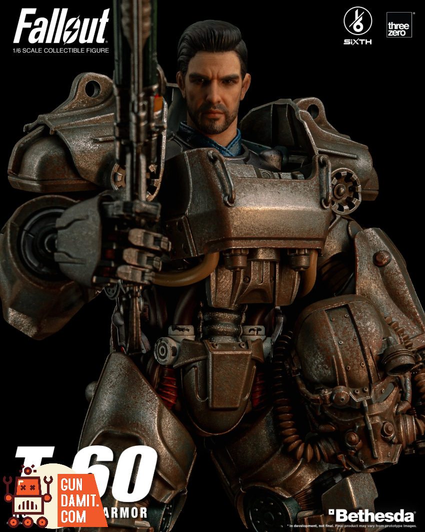 Threezero 1/6 3Z1005 Fallout T-60 Rust Power Armor - View 6 Threezero 1/6 3Z1005 Fallout T-60 Rust Power Armor - View 6