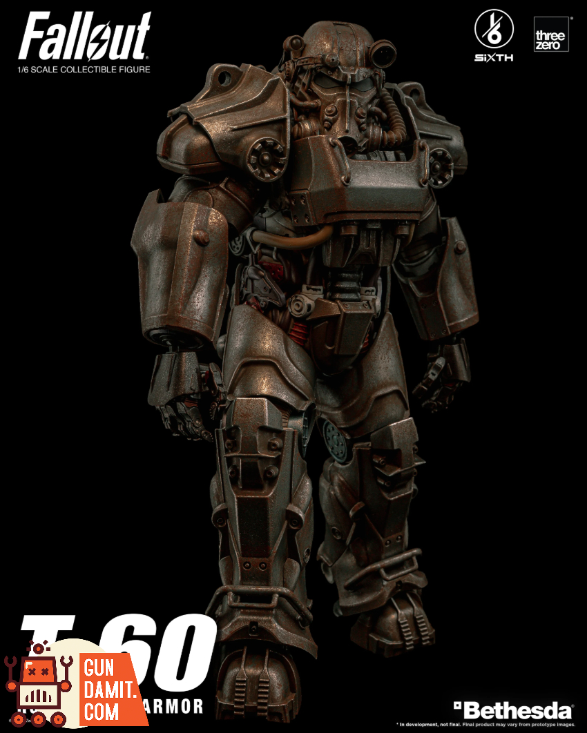 Threezero 1/6 3Z1005 Fallout T-60 Rust Power Armor - View 2 Threezero 1/6 3Z1005 Fallout T-60 Rust Power Armor - View 2