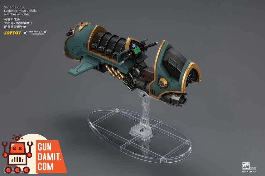 JoyToy JT04773 1/18 Warhammer The Horus Heresy Sons of Horus Legion Scimitar Jetbike with Heavy Bolter - View 11 JoyToy JT04773 1/18 Warhammer The Horus Heresy Sons of Horus Legion Scimitar Jetbike with Heavy Bolter - View 11