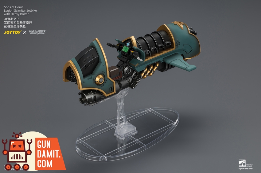 JoyToy JT04773 1/18 Warhammer The Horus Heresy Sons of Horus Legion Scimitar Jetbike with Heavy Bolter - View 10 JoyToy JT04773 1/18 Warhammer The Horus Heresy Sons of Horus Legion Scimitar Jetbike with Heavy Bolter - View 10