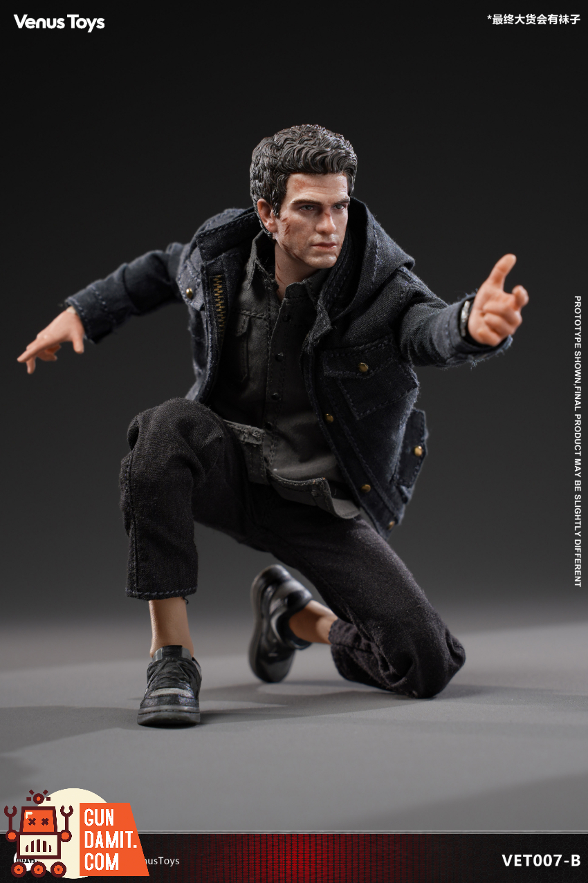 Venus Toys 1/12 VET007-B Night Vigilante Black Jacket Version - View 11 Venus Toys 1/12 VET007-B Night Vigilante Black Jacket Version - View 11