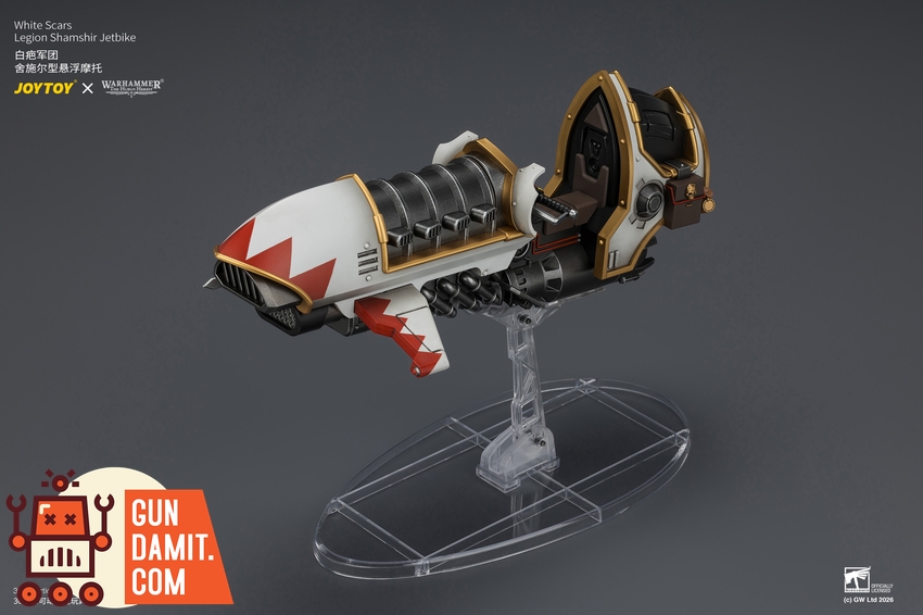 JoyToy JT04780 1/18 Warhammer The Horus Heresy White Scars Legion Shamshir Jetbike - View 15 JoyToy JT04780 1/18 Warhammer The Horus Heresy White Scars Legion Shamshir Jetbike - View 15