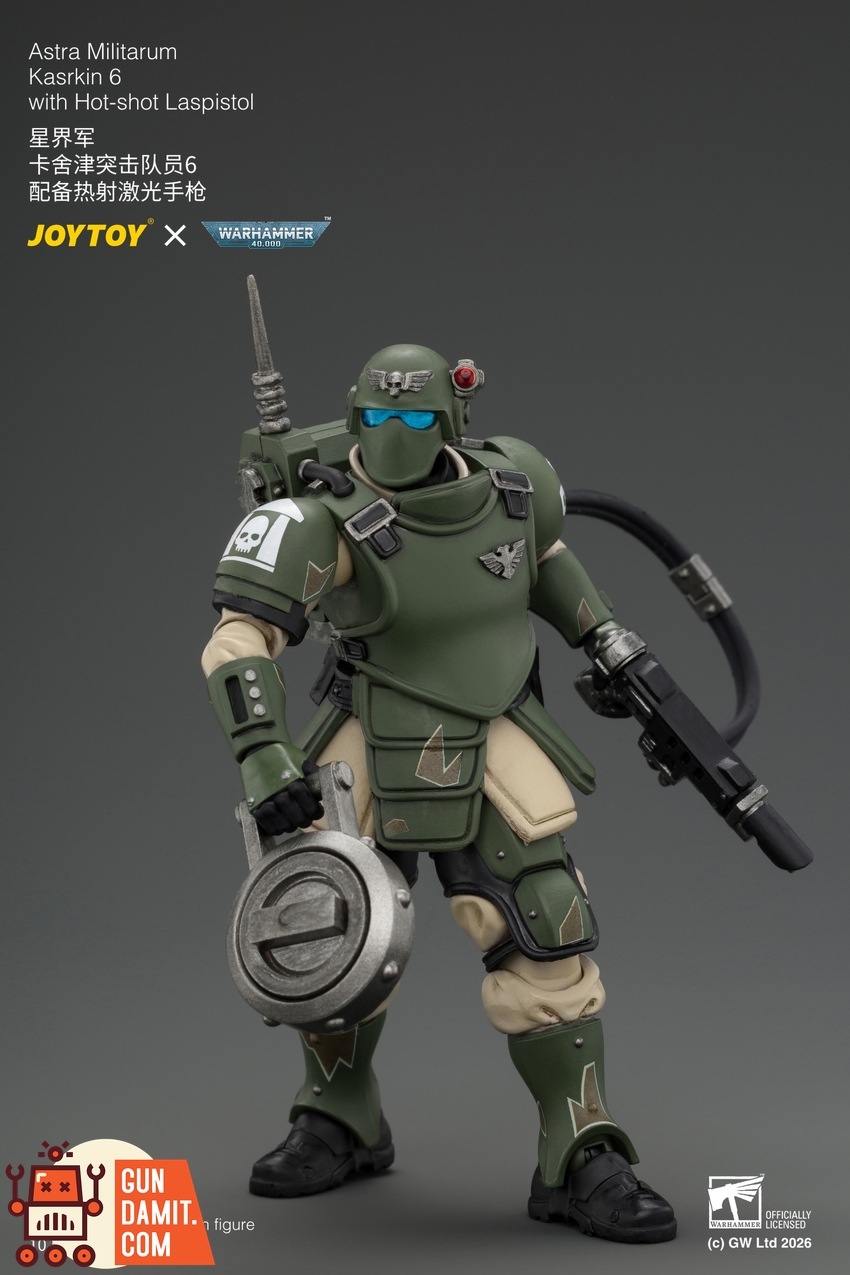 JoyToy JT04988 1/18 Warhammer 40K Astra Militarum Kasrkin 6 with Hot-shot Laspistol - View 6 JoyToy JT04988 1/18 Warhammer 40K Astra Militarum Kasrkin 6 with Hot-shot Laspistol - View 6