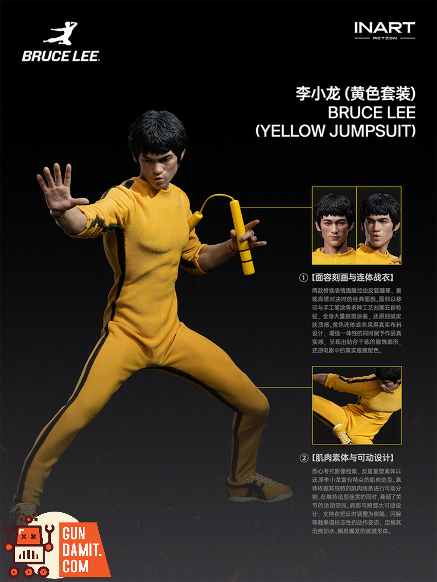 INART 1/12 Gy A036 Bruce Lee Yellow Suit - View 22 INART 1/12 Gy A036 Bruce Lee Yellow Suit - View 22