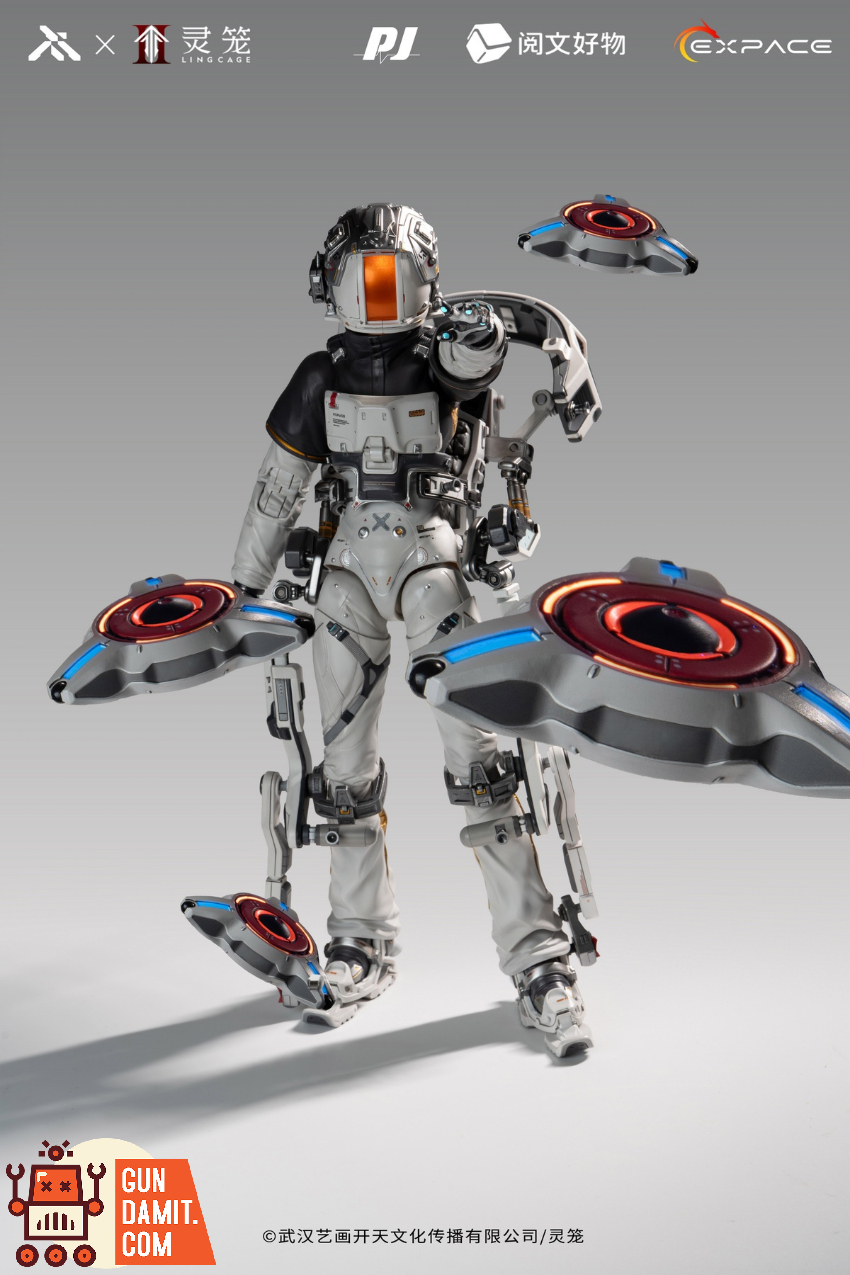 Moki Magic 1/6 MM-002 Ling Cage Bai Yuekui Extravehicular Combat Suit Deluxe Version - View 6 Moki Magic 1/6 MM-002 Ling Cage Bai Yuekui Extravehicular Combat Suit Deluxe Version - View 6