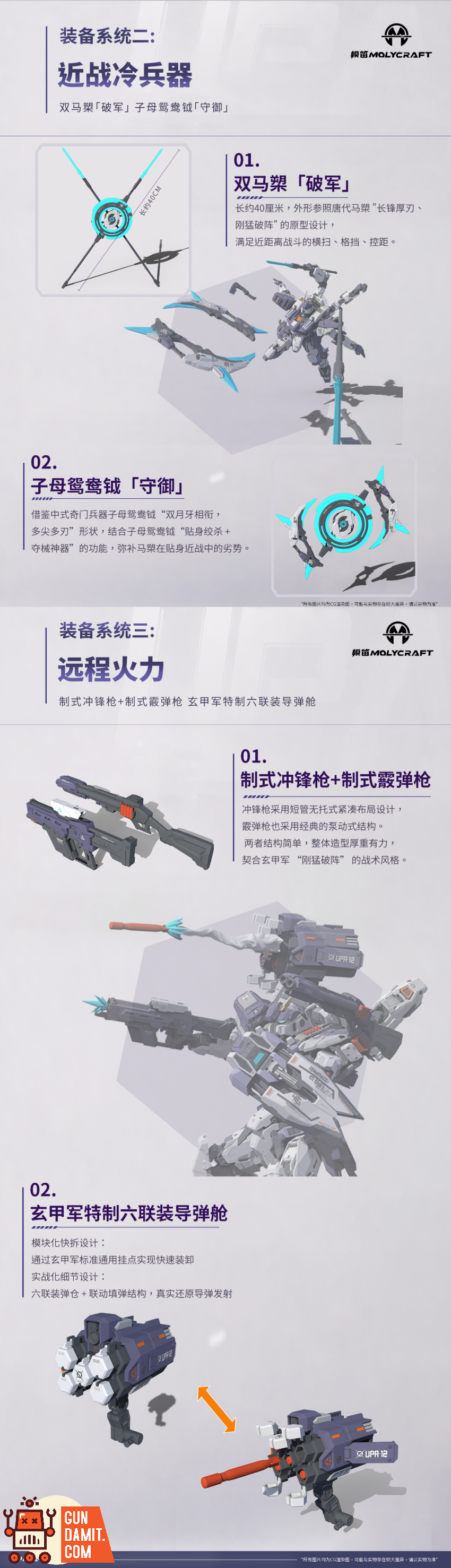 Molycraft x CiYuanJuXiang 1/100 UPA-12 Weishuo Xuanjia Model Kit - View 10 Molycraft x CiYuanJuXiang 1/100 UPA-12 Weishuo Xuanjia Model Kit - View 10