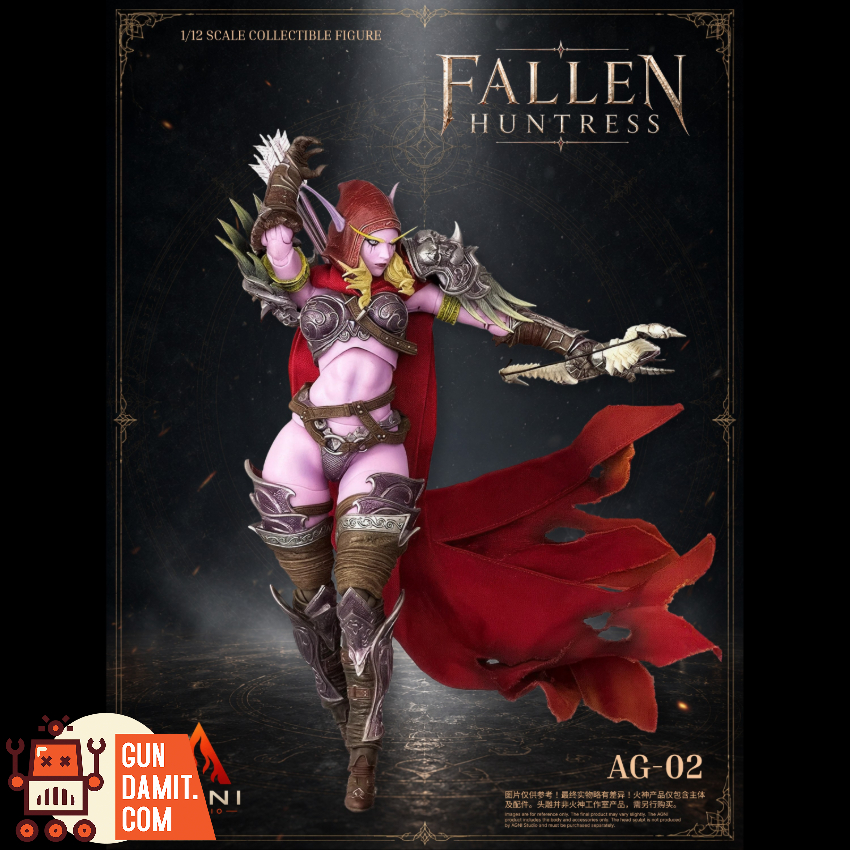 Agni Studio x French Bulldog 1/12 AG02+FR02 Fallen Huntress Head & Accessories Set Pink Skin Version - View 12 Agni Studio x French Bulldog 1/12 AG02+FR02 Fallen Huntress Head & Accessories Set Pink Skin Version - View 12