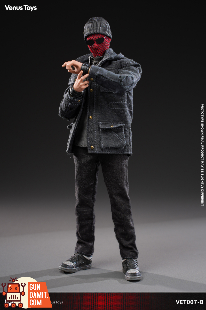 Venus Toys 1/12 VET007-B Night Vigilante Black Jacket Version - View 4 Venus Toys 1/12 VET007-B Night Vigilante Black Jacket Version - View 4