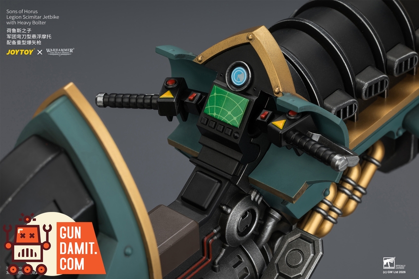 JoyToy JT04773 1/18 Warhammer The Horus Heresy Sons of Horus Legion Scimitar Jetbike with Heavy Bolter - View 13 JoyToy JT04773 1/18 Warhammer The Horus Heresy Sons of Horus Legion Scimitar Jetbike with Heavy Bolter - View 13