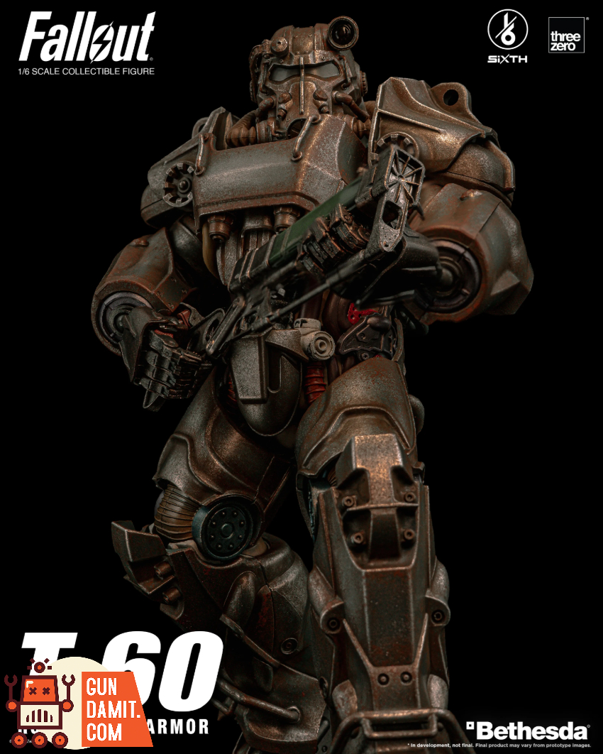 Threezero 1/6 3Z1005 Fallout T-60 Rust Power Armor - View 7 Threezero 1/6 3Z1005 Fallout T-60 Rust Power Armor - View 7