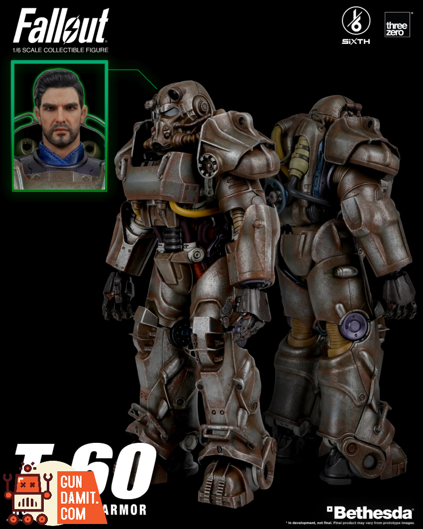 Threezero 1/6 3Z1005 Fallout T-60 Rust Power Armor - View 14 Threezero 1/6 3Z1005 Fallout T-60 Rust Power Armor - View 14