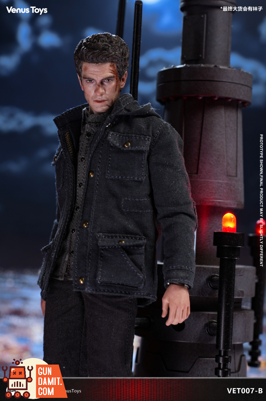 Venus Toys 1/12 VET007-B Night Vigilante Black Jacket Version - View 1 Venus Toys 1/12 VET007-B Night Vigilante Black Jacket Version - View 1