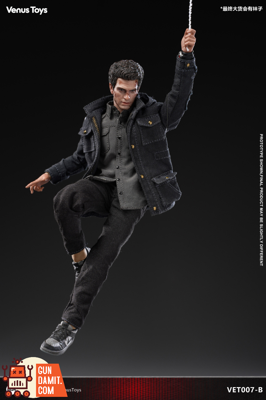 Venus Toys 1/12 VET007-B Night Vigilante Black Jacket Version - View 14 Venus Toys 1/12 VET007-B Night Vigilante Black Jacket Version - View 14