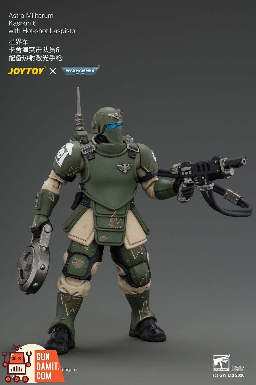 JoyToy JT04988 1/18 Warhammer 40K Astra Militarum Kasrkin 6 with Hot-shot Laspistol - View 5 JoyToy JT04988 1/18 Warhammer 40K Astra Militarum Kasrkin 6 with Hot-shot Laspistol - View 5
