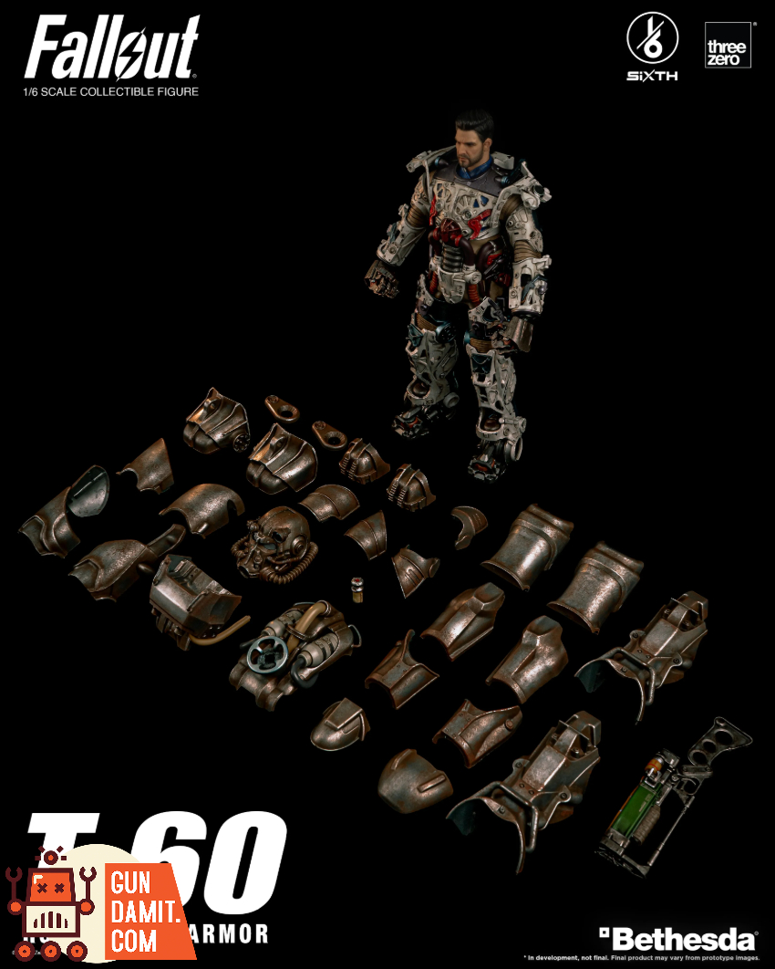 Threezero 1/6 3Z1005 Fallout T-60 Rust Power Armor - View 4 Threezero 1/6 3Z1005 Fallout T-60 Rust Power Armor - View 4