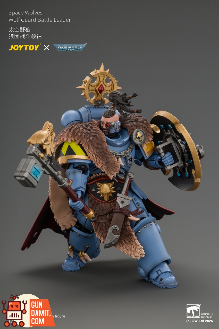 JoyToy JT05312 1/18 Warhammer 40K Space Wolves Wolf Guard Battle Leader - View 6 JoyToy JT05312 1/18 Warhammer 40K Space Wolves Wolf Guard Battle Leader - View 6