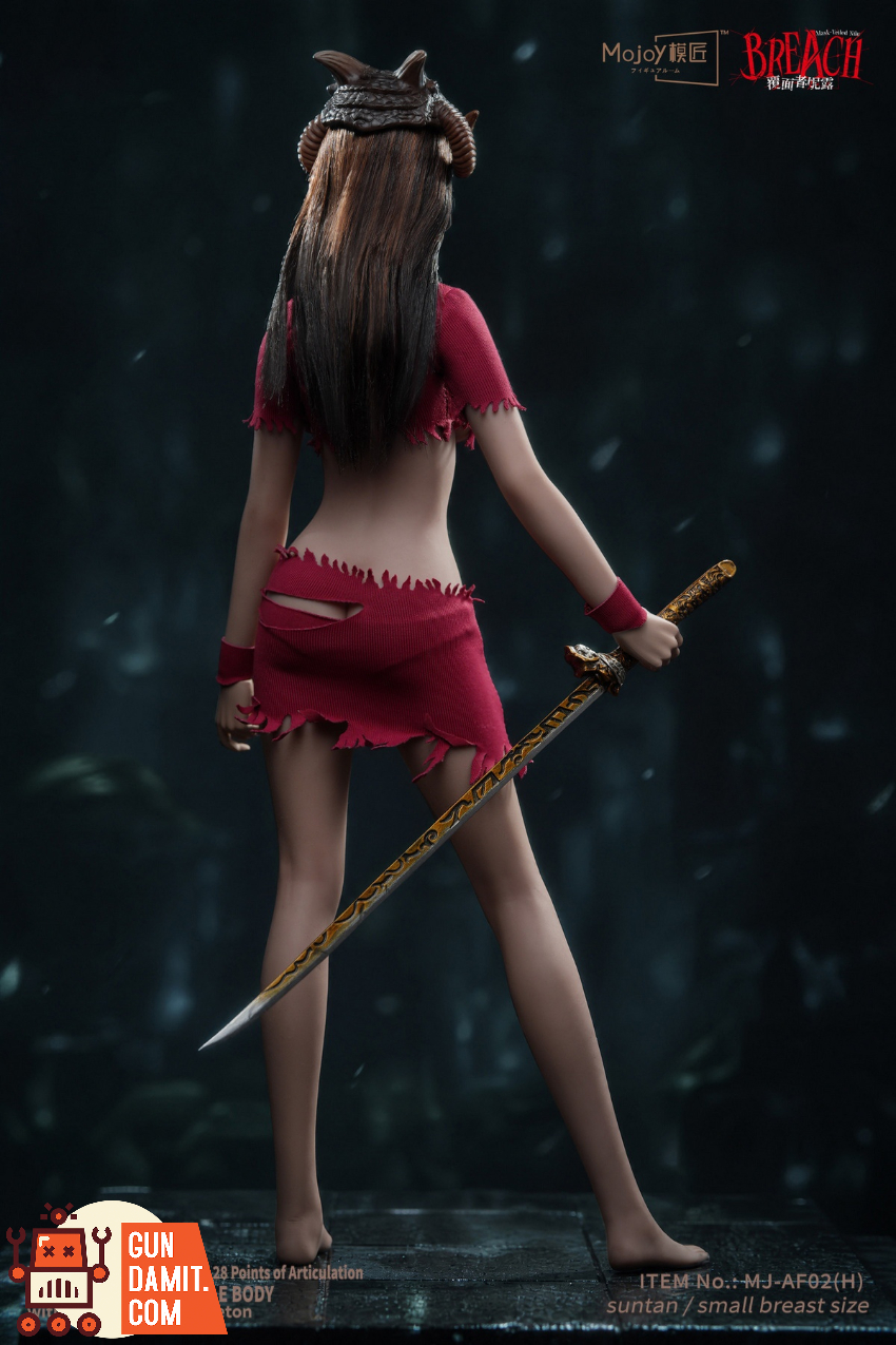 Mojoy 1/6 MJ-AF02H Slender Girlish Body with Head Sculpt Red Ver. - View 9 Mojoy 1/6 MJ-AF02H Slender Girlish Body with Head Sculpt Red Ver. - View 9