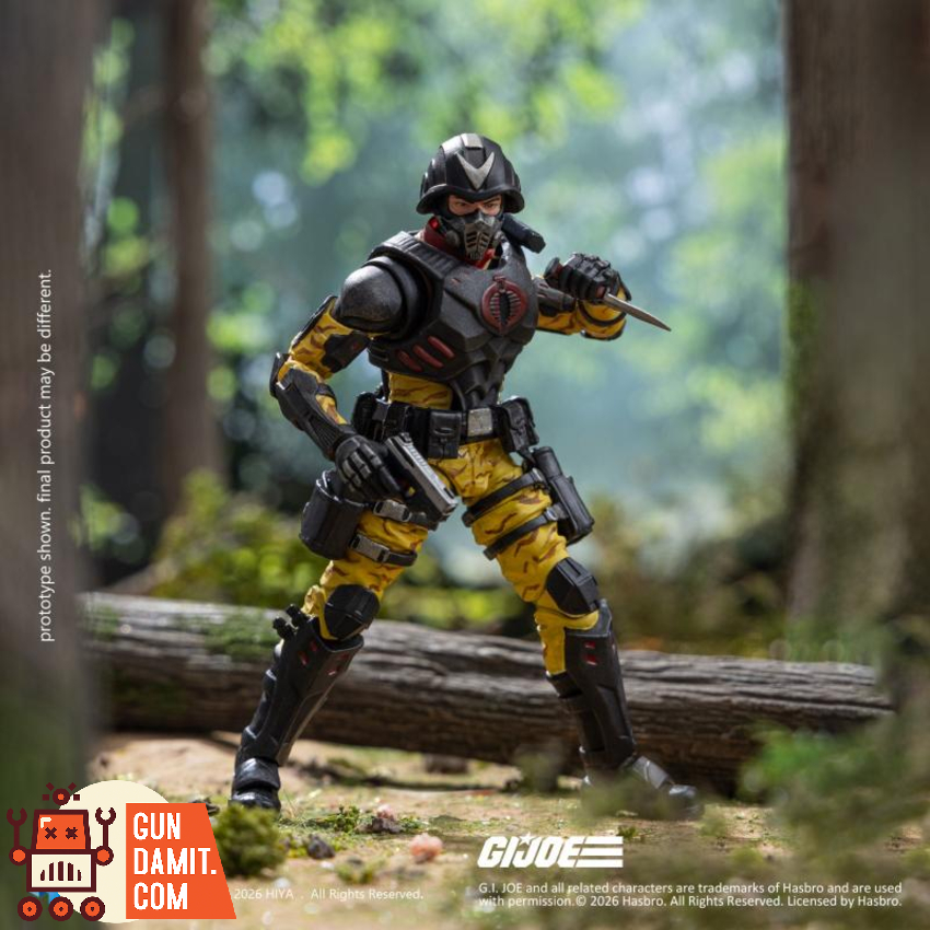 Hiya Toys 1/18 EMG0462 G.I. Joe Cobra Officer Python Patrol Version - View 6 Hiya Toys 1/18 EMG0462 G.I. Joe Cobra Officer Python Patrol Version - View 6