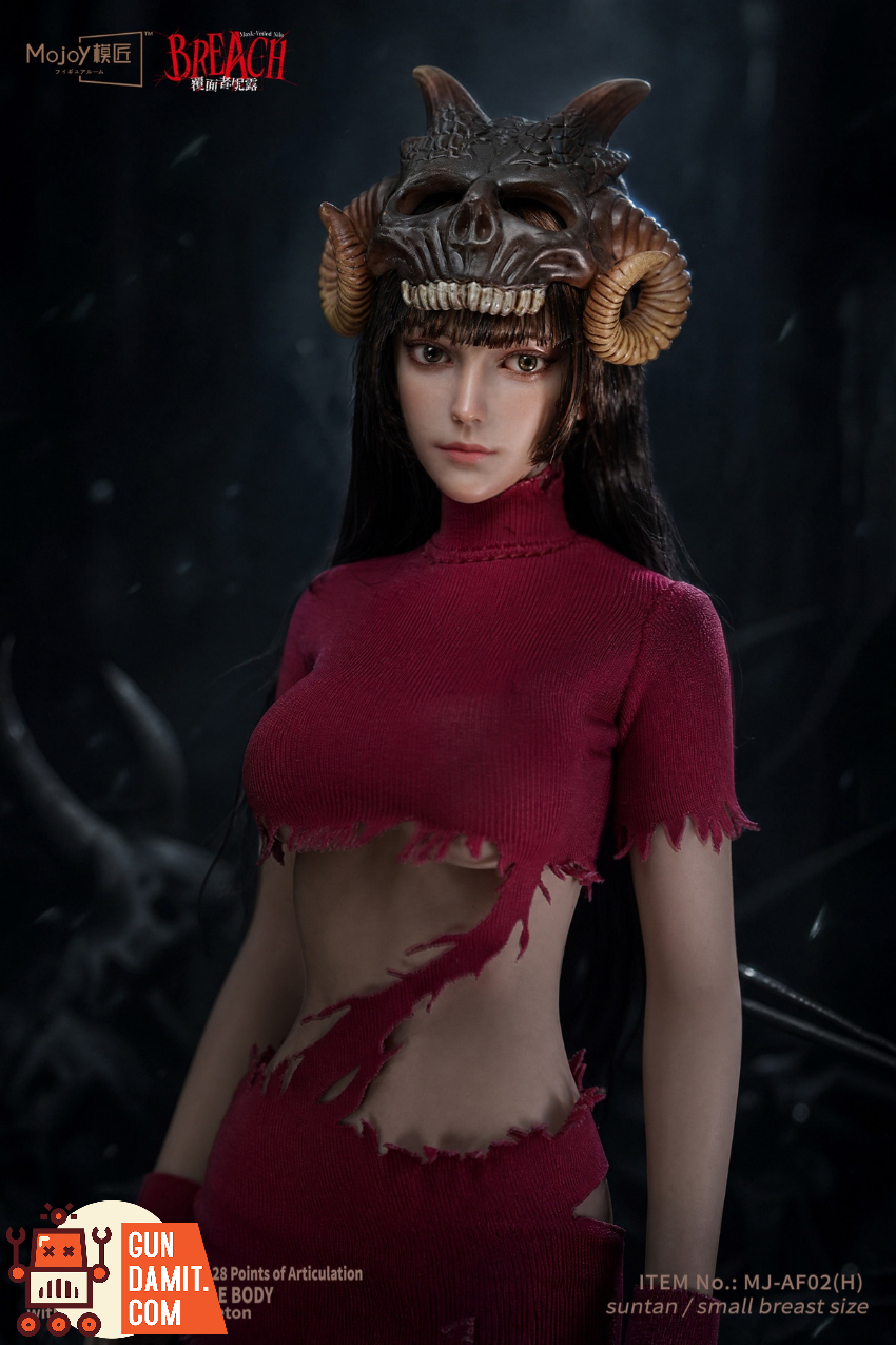 Mojoy 1/6 MJ-AF02H Slender Girlish Body with Head Sculpt Red Ver. - View 7 Mojoy 1/6 MJ-AF02H Slender Girlish Body with Head Sculpt Red Ver. - View 7