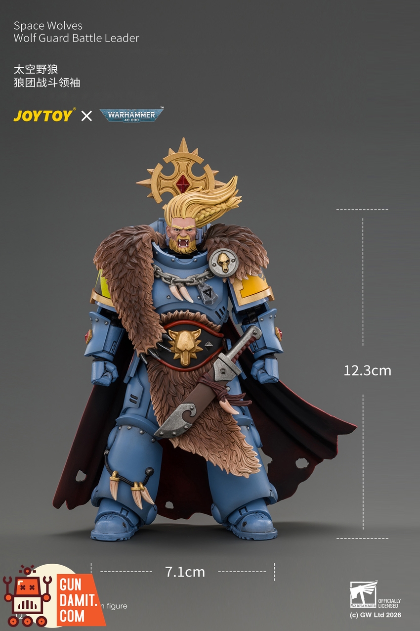 JoyToy JT05312 1/18 Warhammer 40K Space Wolves Wolf Guard Battle Leader - View 10 JoyToy JT05312 1/18 Warhammer 40K Space Wolves Wolf Guard Battle Leader - View 10