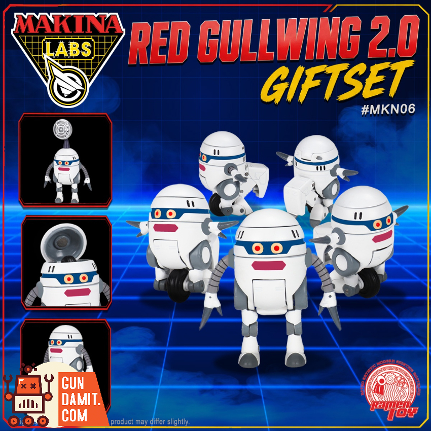 Ramen Toy MKN06 Red Gullwing 2.0 Giftset - View 5 Ramen Toy MKN06 Red Gullwing 2.0 Giftset - View 5