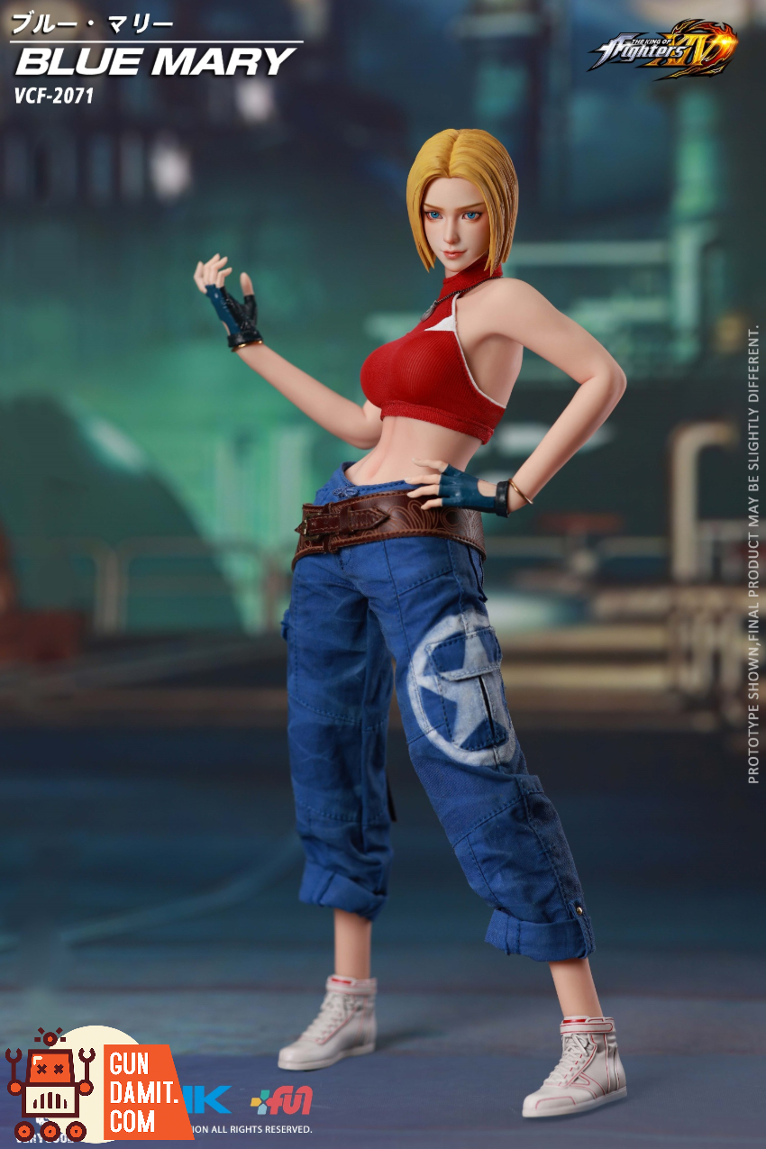 VERYCOOL 1/6 VCF-2071 The King of Fighters XIV Blue Mary - View 3 VERYCOOL 1/6 VCF-2071 The King of Fighters XIV Blue Mary - View 3