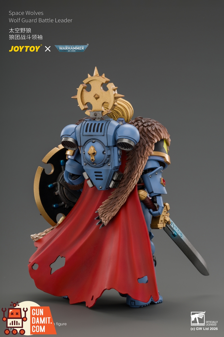 JoyToy JT05312 1/18 Warhammer 40K Space Wolves Wolf Guard Battle Leader - View 4 JoyToy JT05312 1/18 Warhammer 40K Space Wolves Wolf Guard Battle Leader - View 4