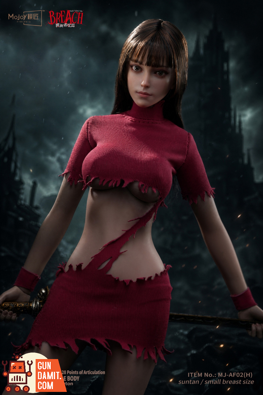 Mojoy 1/6 MJ-AF02H Slender Girlish Body with Head Sculpt Red Ver. - View 14 Mojoy 1/6 MJ-AF02H Slender Girlish Body with Head Sculpt Red Ver. - View 14