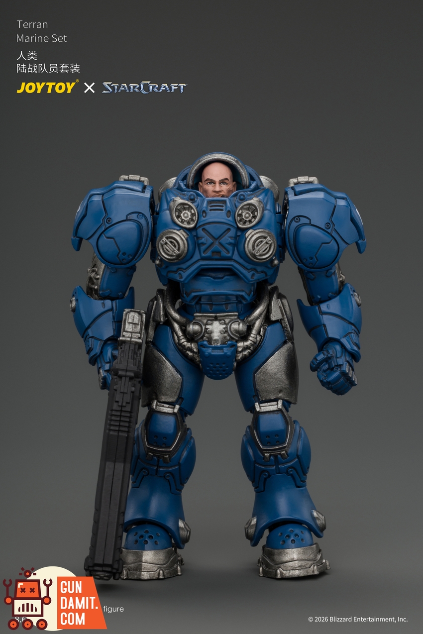 JoyToy JT05152 1/25 STARCRAFT Terran Marine Set - View 9 JoyToy JT05152 1/25 STARCRAFT Terran Marine Set - View 9