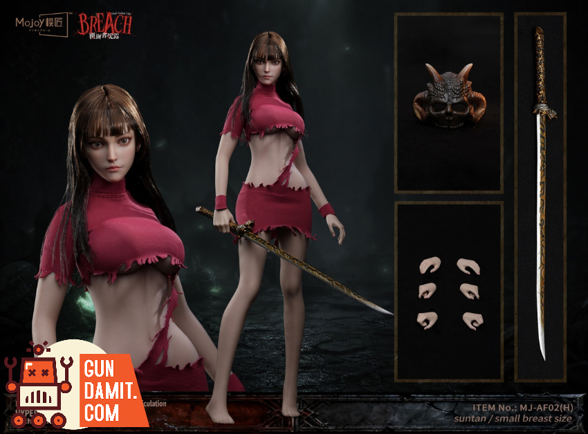 Mojoy 1/6 MJ-AF02H Slender Girlish Body with Head Sculpt Red Ver. - View 16 Mojoy 1/6 MJ-AF02H Slender Girlish Body with Head Sculpt Red Ver. - View 16