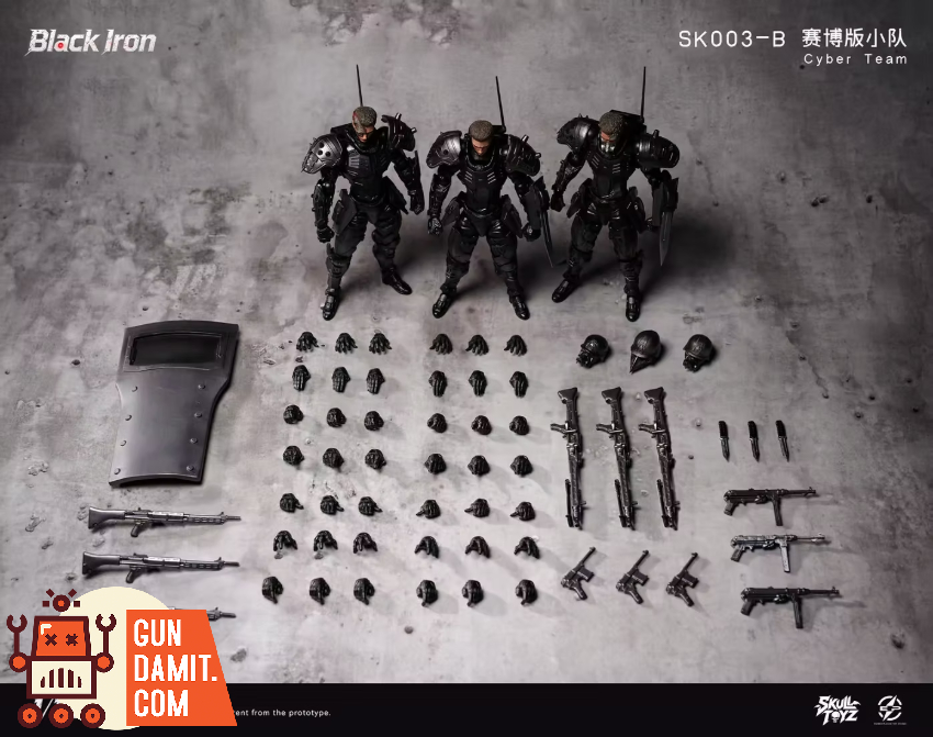 Skull Toyz x Snake 1/12 SK003-B Black Iron Cyber Team - View 9 Skull Toyz x Snake 1/12 SK003-B Black Iron Cyber Team - View 9