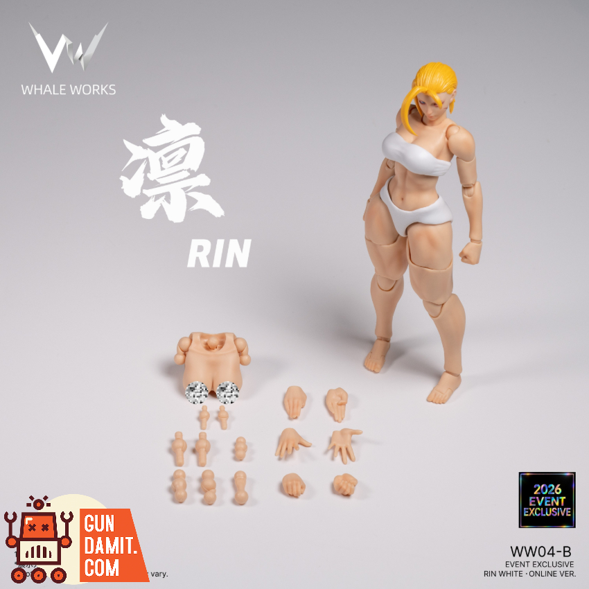 Whale Works 1/12 WW04-B White Suit Painted Female Body Rin 2026 Event Exclusive Online Version - View 6 Whale Works 1/12 WW04-B White Suit Painted Female Body Rin 2026 Event Exclusive Online Version - View 6