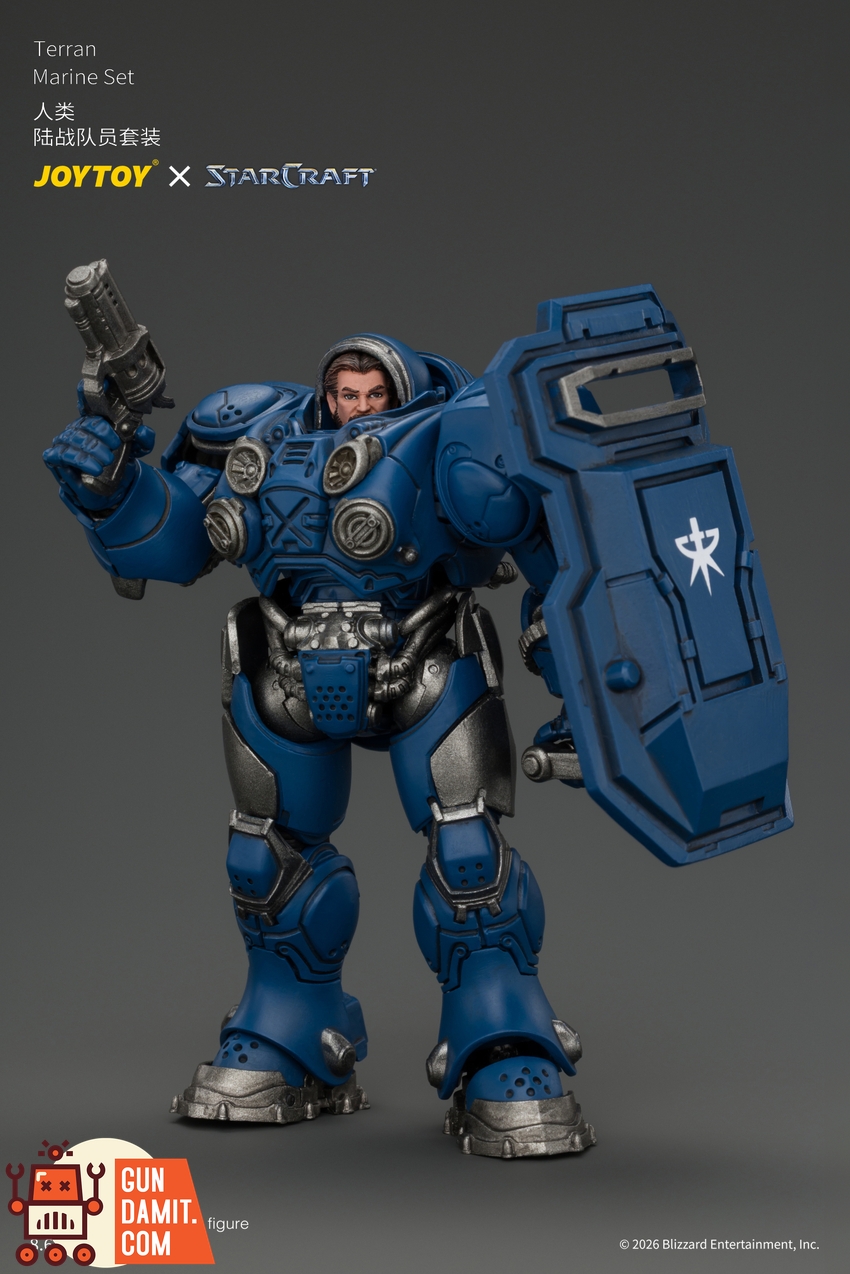 JoyToy JT05152 1/25 STARCRAFT Terran Marine Set - View 2 JoyToy JT05152 1/25 STARCRAFT Terran Marine Set - View 2