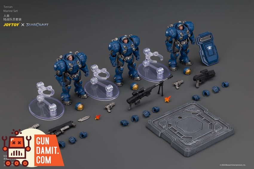 JoyToy JT05152 1/25 STARCRAFT Terran Marine Set - View 13 JoyToy JT05152 1/25 STARCRAFT Terran Marine Set - View 13
