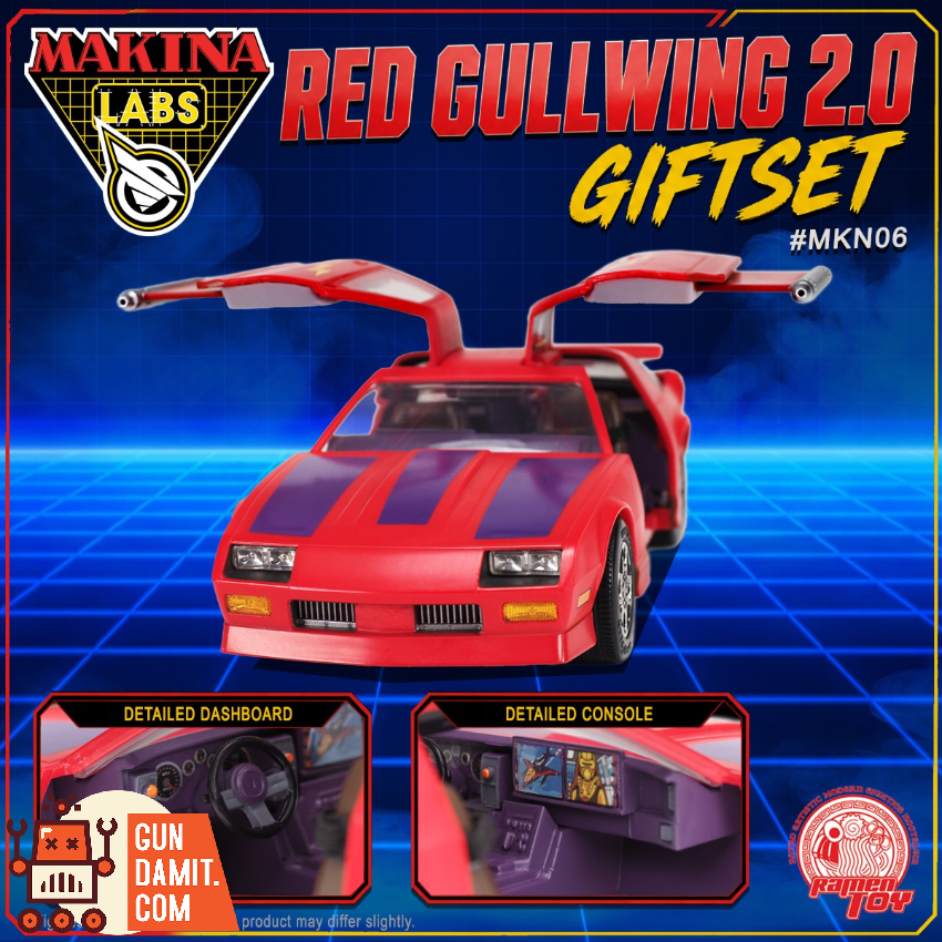 Ramen Toy MKN06 Red Gullwing 2.0 Giftset - View 3 Ramen Toy MKN06 Red Gullwing 2.0 Giftset - View 3