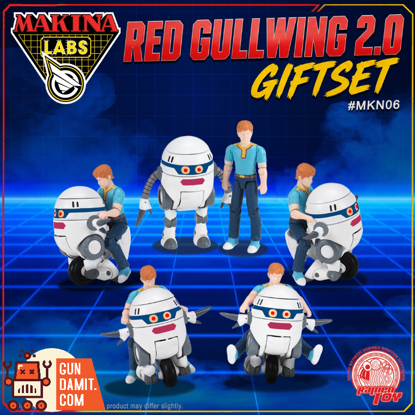 Ramen Toy MKN06 Red Gullwing 2.0 Giftset - View 6 Ramen Toy MKN06 Red Gullwing 2.0 Giftset - View 6