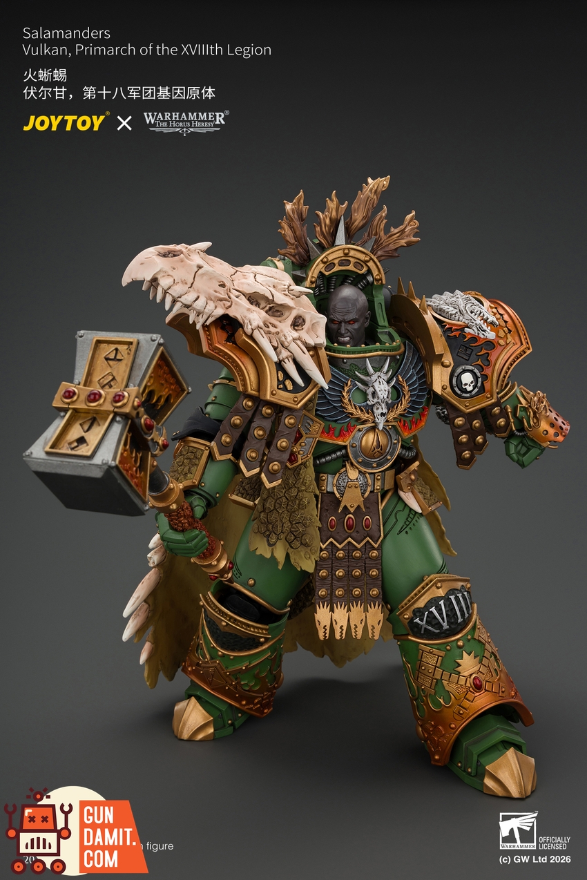 JoyToy JT05367 1/18 Warhammer The Horus Heresy Salamanders Vulkan Primarch of the XVlllth Legion - View 14 JoyToy JT05367 1/18 Warhammer The Horus Heresy Salamanders Vulkan Primarch of the XVlllth Legion - View 14