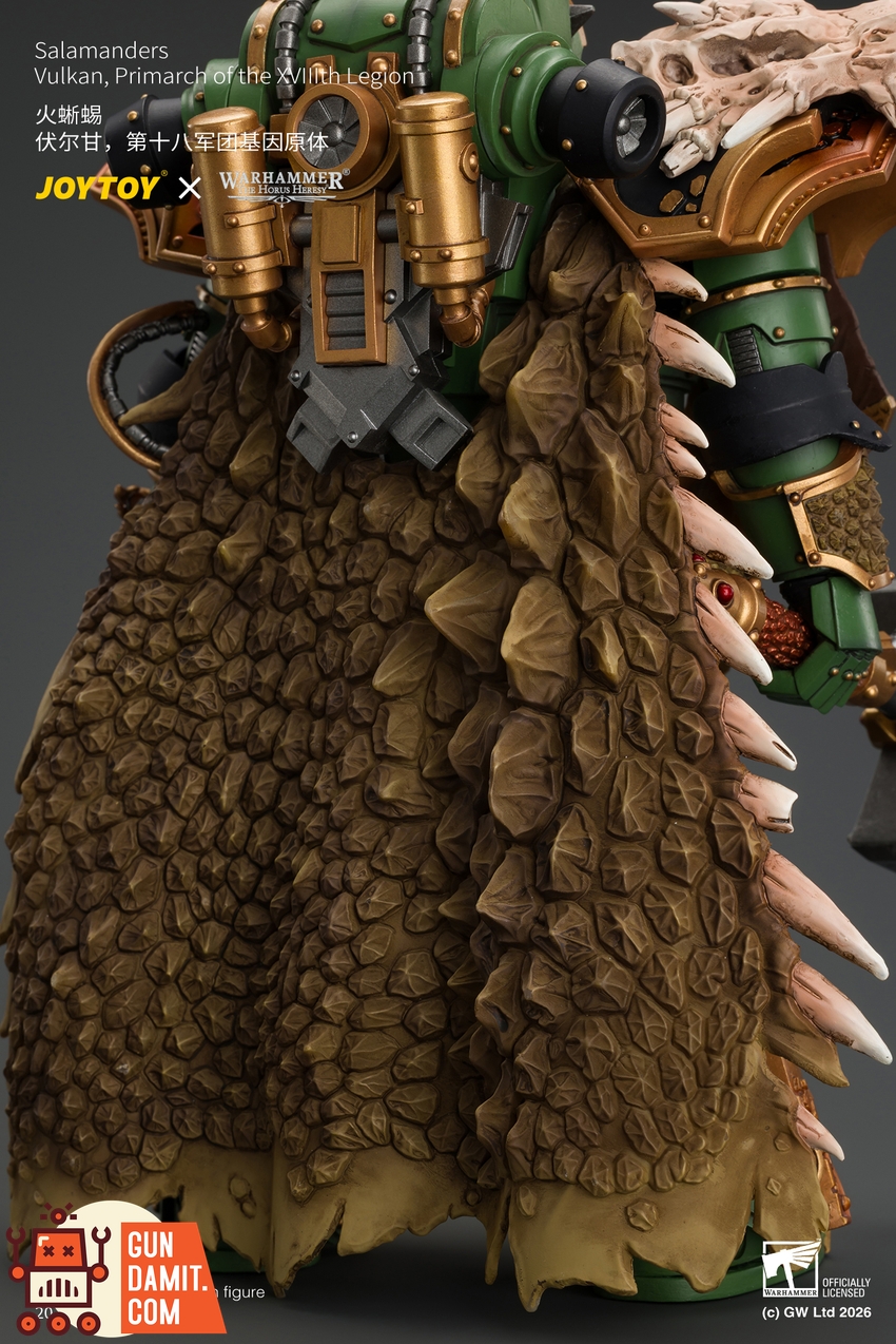 JoyToy JT05367 1/18 Warhammer The Horus Heresy Salamanders Vulkan Primarch of the XVlllth Legion - View 5 JoyToy JT05367 1/18 Warhammer The Horus Heresy Salamanders Vulkan Primarch of the XVlllth Legion - View 5