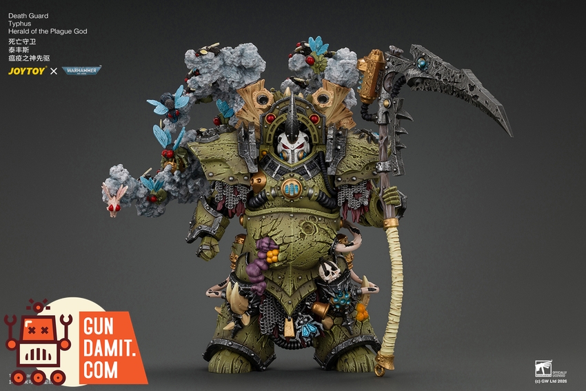 JoyToy JT05480 1/18 Warhammer 40K Death Guard Typhus Herald of the Plague God - View 4 JoyToy JT05480 1/18 Warhammer 40K Death Guard Typhus Herald of the Plague God - View 4